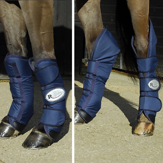 Rhinegold Navy Ripstop Full Length Travel Boots (Set of 4)