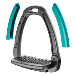 Aqua Green Side Covers For Horsena Swap Safety Stirrups