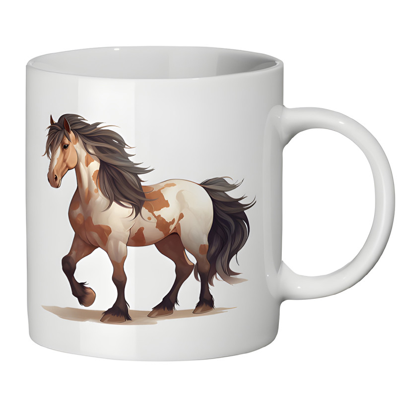 Skewbald Horse 11oz Ceramic Mug
