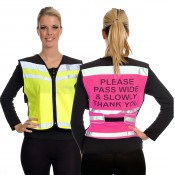 Equisafety Childs Please Pass Wide & Slowly Hi Viz Air Waistcoat