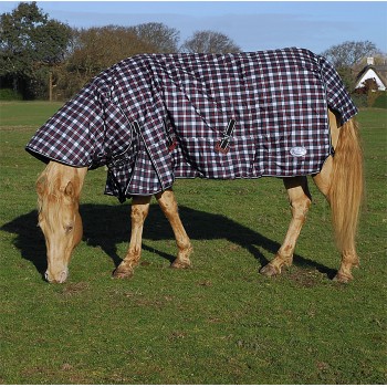 Rhinegold 1000D 320g Glacier Check Heavyweight Combo Turnout Rug