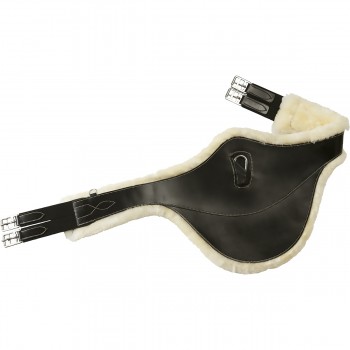 Norton Pro Leather Sheepskin Lined Belly Protector  (Stud) Girth