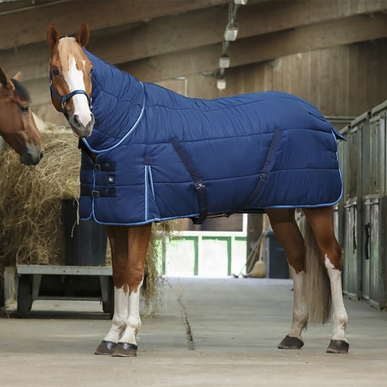 Riding World 300g Heavyweight Blue Combo Stable Rug