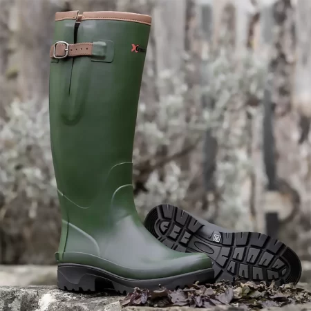Crosslander Kodiak Green Unisex Neoprene Lined Wellington Boots