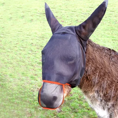 Equilibrium Black/Red Field Relief Max Donkey Fly Mask