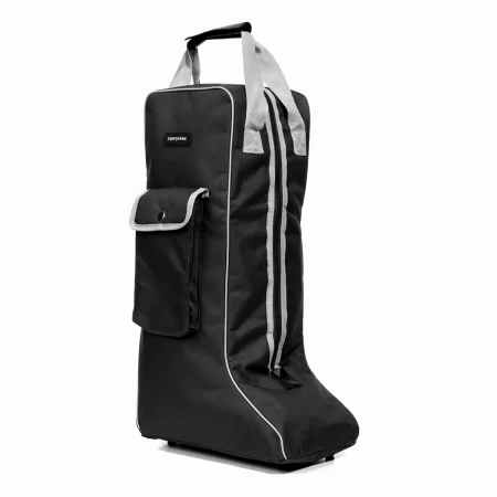 Equitheme Black/Grey Long Boots Bag