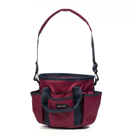 Equitheme Burgundy & Navy Multi Pocket Grooming Kit Bag