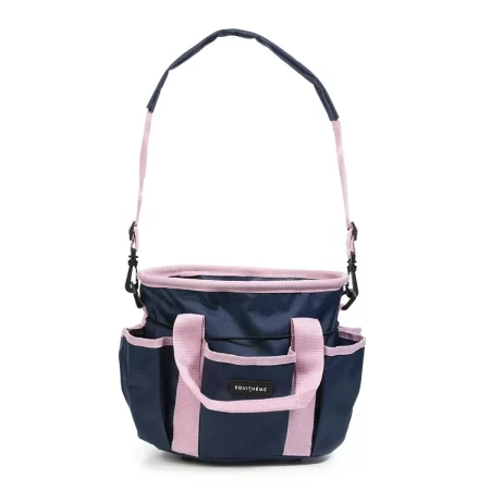 Equitheme Navy & Pink Multi Pocket Grooming Kit Bag