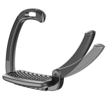Horsena Swap Safety Stirrups With Black Covers