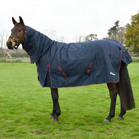 Rhinegold 1000D 350g Aspen Navy Heavyweight Combo Turnout Rug