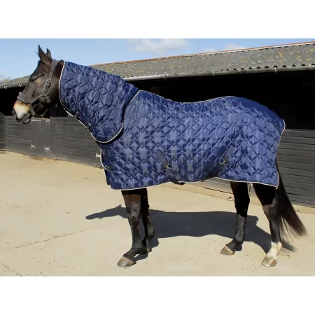 Rhinegold 300g Texas Diamond Navy Heavyweight Combo Stable Rug