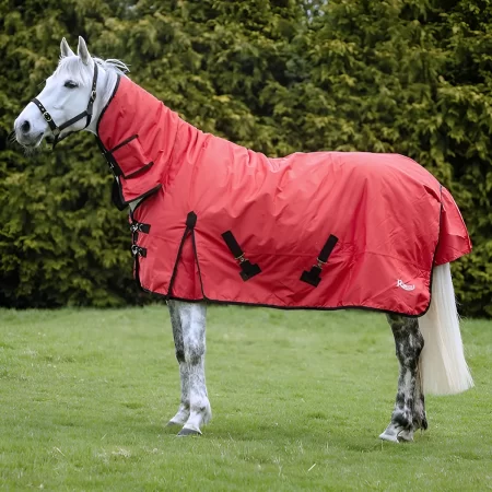 Rhinegold 600D 200g Konig Red Mediumweight Combo Turnout Rug
