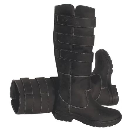 Rhinegold Elite Colorado Black Leather Country Boots