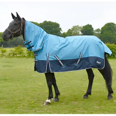 Rhinegold Torrent Lightweight Combo Sky Blue/Navy Turnout Rug