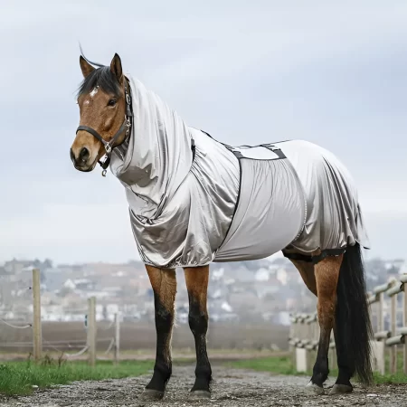 Riding World Grey Sweet Itch Rug