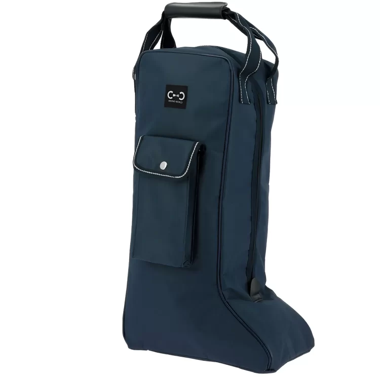 Riding World Navy Long Boots Bag