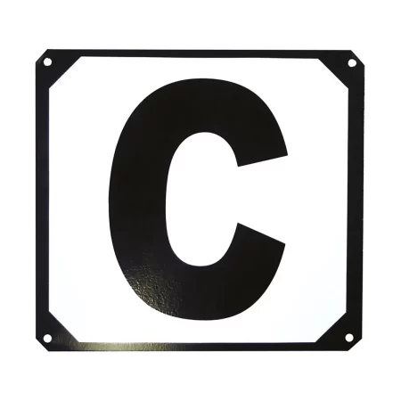 Set Of 12 Metal Screw On Dressage Arena Letters