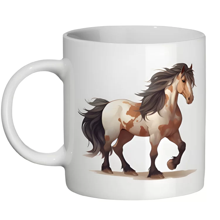 Skewbald Horse 11oz Ceramic Mug