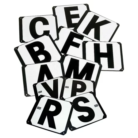Stubbs Set of 12 Metal Screw On Dressage Letters